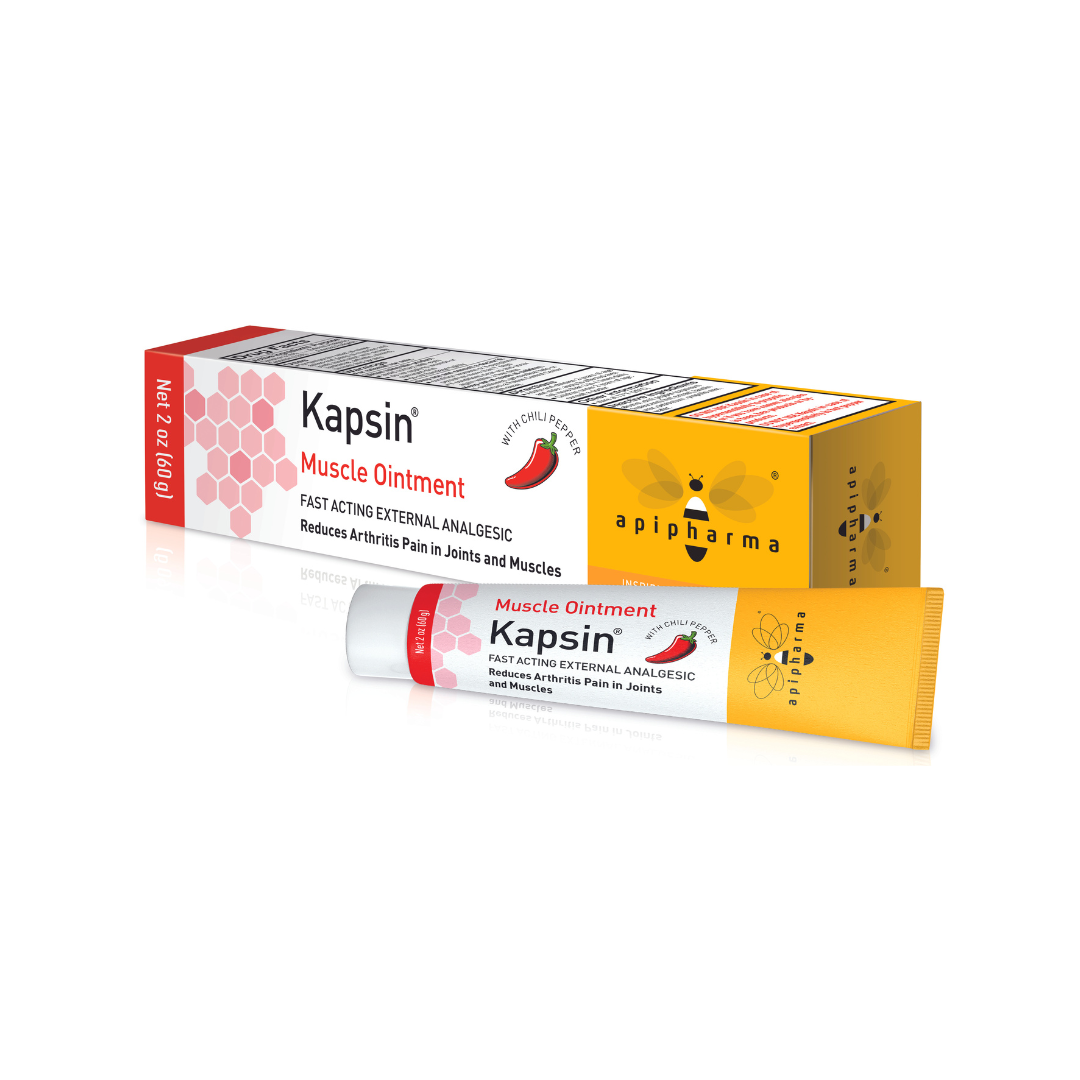 KAPSIN - Natural Based Muscle and Joint Relief - Free from Lidocaine, Parabens and Steroids - Kapsin Ointment